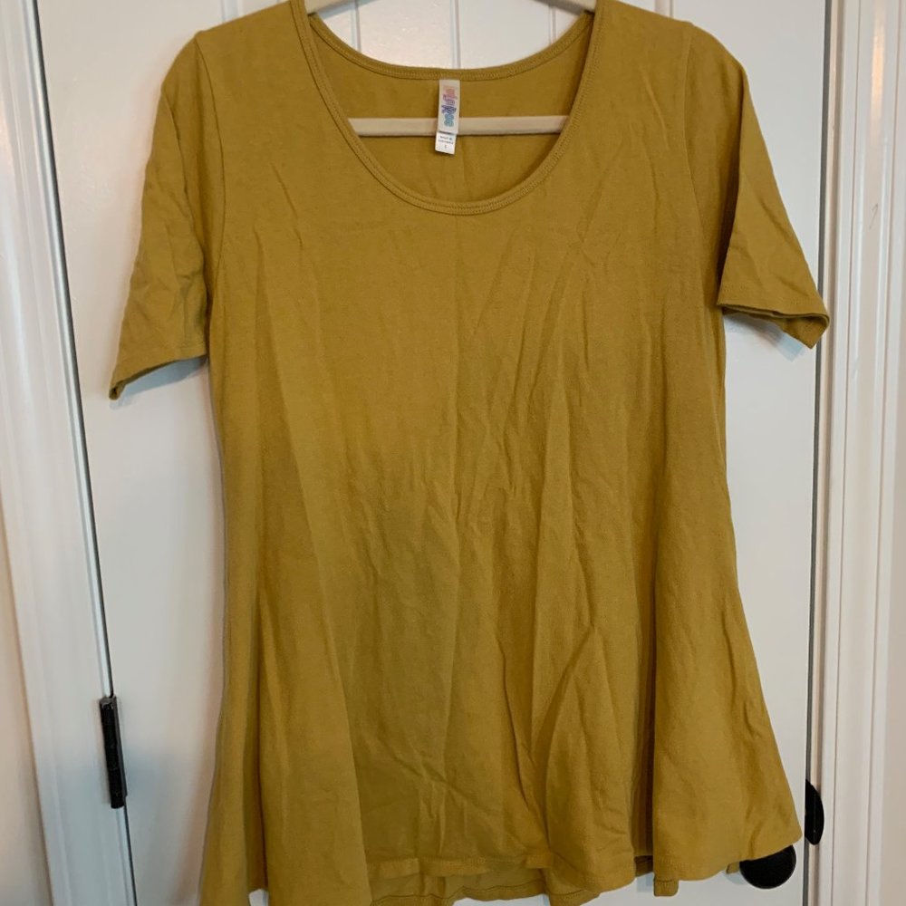 LuLaRoe Mustard Yellow Tunic Top